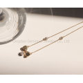 925 Silver 10K 14K 18K Gold Bow Tie Necklace